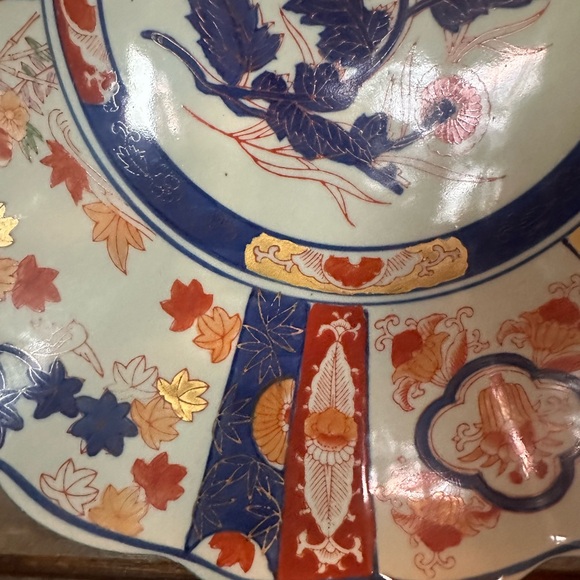 Antique Victoria Ware Ironstone Japanese Imari Style Platter, 14.25” - Picture 3 of 12